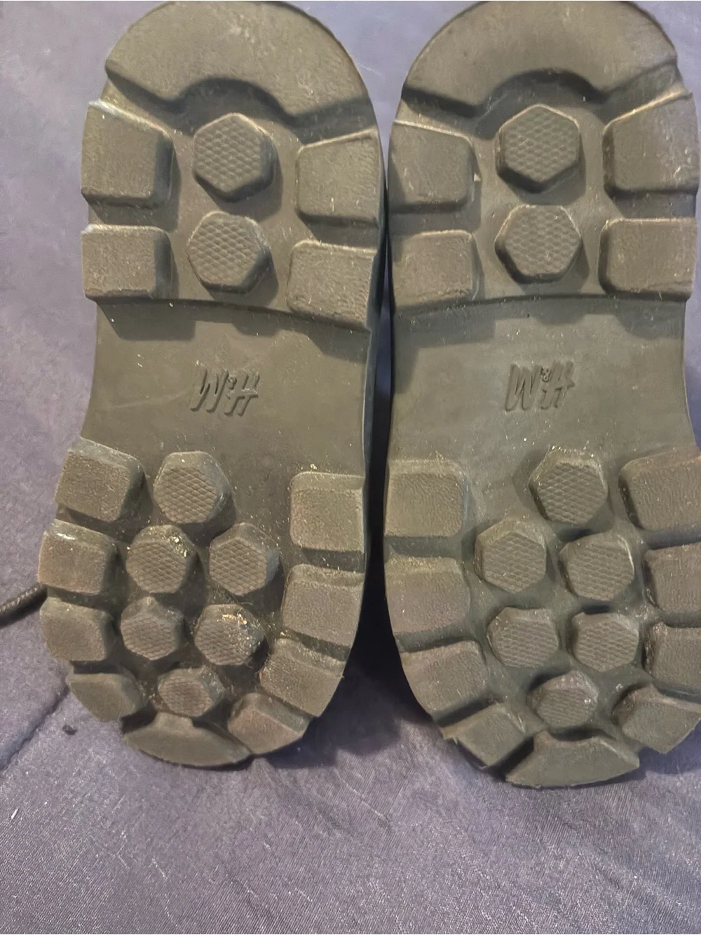 H&M Black Kids' Lace-Up Boots with Side Zipper